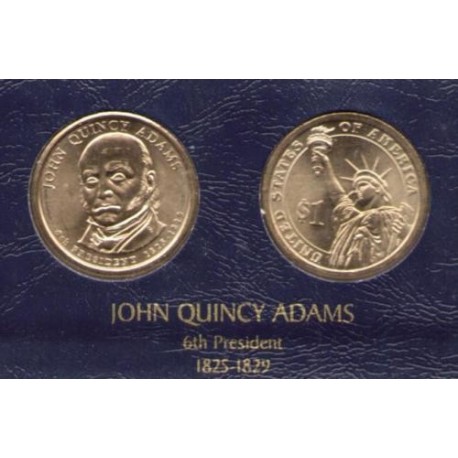 ESTADOS UNIDOS 1 DOLAR 2008 D PRESIDENTE N 6 JOHN QUINCY ADAMS SC