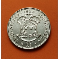 . SUDAFRICA 2 1/2 SHILLINGS 1953 PLATA EBC+ South Silver