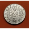 AUSTRIA 500 SCHILLING 1980 CIUDAD MEDIEVAL DE STEYR KM.2947 MONEDA DE PLATA SC- Osterreich silver coin