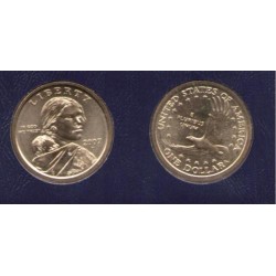 ESTADOS UNIDOS 1 DOLAR 2007 P INDIA SACAGAWEA MONEDA DE LATON SC USA $1 Dollar coin NATIVE