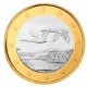 FINLANDIA 1 EURO 2001 PAJAROS EN VUELO MONEDA BIMETALICA SC Finnland 1 Euro coin