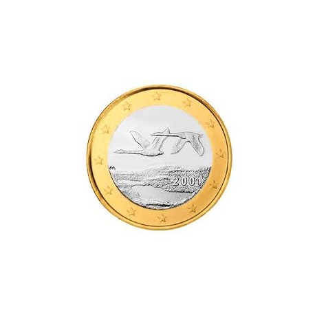 FINLANDIA 1 EURO 2001 SIN CIRCULAR FINNLAND 1€ MONEDA COIN