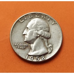 USA 1/4 DOLLAR 1964 P WASHINGTON PROOF SILVER QUARTER