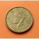 HONG KONG 10 CENTIMOS 1949 JORGE VI y CARACTERES ORIENTALES KM.28 MONEDA DE LATON MBC Colonia de INGLATERRA