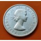 CANADA 1 DOLAR 1956 REINA ISABEL II INDIOS EN CANOA KM.54 MONEDA DE PLATA EBC Silver $1 Dollar VOYAGEUR QUEEN ELIZABETH II