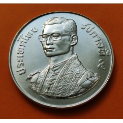 @RARA@ THAILANDIA 150 BAHT 1978 Rey RAMA IX 9ª CONFERENCIA SOBRE ORQUIDEAS KM.123 MONEDA DE PLATA @LUJO@ silver