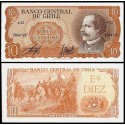 CHILE 10 ESCUDOS 1962 BALMACEDA y EJERCITO VICTORIOSO Serie A Pick 143 Firma 2 BILLETE SC UNC BANKNOTE