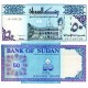 @RARA SERIE SUSTITUCION PZ@ SUDAN 50 DINARS 1992 PALACIO Pick 54D BILLETE SC REPLACEMENT SERIAL UNC BANKNOTE