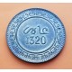 @LUJO@ MARRUECOS 10 MAZUNAS 1902 AH 1320 ABDUL AZIZ PUNTAS KM.17.1 MONEDA DE BRONCE SC Morocco Maroc coin R/3