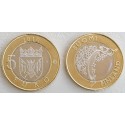 FINLANDIA 5 EUROS 2010 PROVINCIA Nº 1 SC VARSINAIS MONEDA BIMETALICA