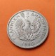 GRECIA 5 DRACMAS 1930 AGUILA BAJO ESTRELLA y CRUZ LATINA KM.71 MONEDA DE NICKEL MBC+ Greece 5 Drachmai Dracmai