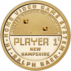 . ESTADOS UNIDOS 1 DOLAR 2021 D AMERICAN INNOVATION 10ª moneda VIDEO GAMES New Hampshire LATON SC USA 1 Dollar