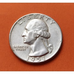 USA 1/4 DOLLAR 1956 D WASHINGTON XF SILVER US