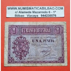 ESPAÑA 1 PESETA 1937 OCTUBRE 12 BURGOS Serie B731 SC @LEER@