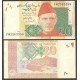 PAKISTAN 20 RUPIAS 2014 MOHAMMED ALI JINNAH y RUINAS ANTIGUAS Pick 55H BILLETE SC 20 Rupees UNC BANKNOTE