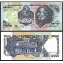 URUGUAY 50 NUEVOS PESOS 1989 ARTIGAS y PALACIO Pick 61A BILLETE SC $50 UNC BANKNOTE