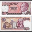 TURQUIA 100 LIRAS 1984 PRESIDENTE PALACIO y PERGAMINO Pick 194A BILLETE SC Turkey 100 Lirasi UNC BANKNOTE