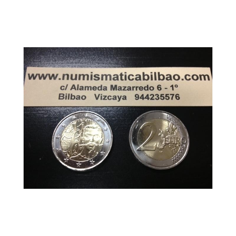 FRANCIA 2 EUROS 2013 PIERRE de COUBERTIN FUNDADOR DEL COI SC MONEDA CONMEMORATIVA France