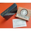 ESPAÑA 5000 PESETAS 1989 V CENTENARIO SERIE 1ª MONEDA DE PLATA PROOF ESTUCHE FNMT 1,60 Onzas QUINTO Spain silver