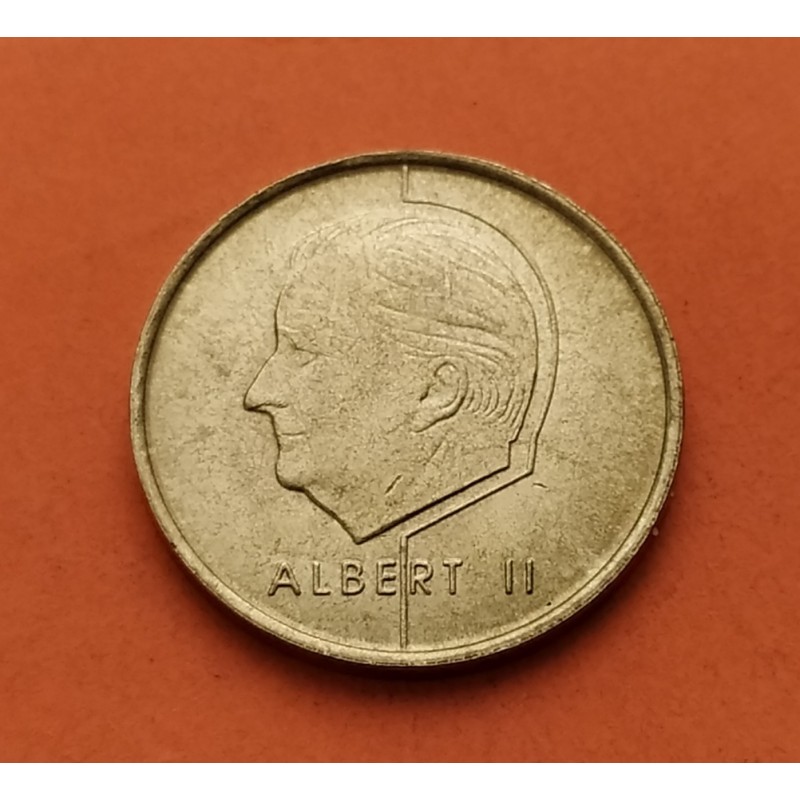 BELGICA 5 FRANCOS 1998 ALBERT II ROI BELGIQUE KM.189 MONEDA DE LATON EBC- Belgium PRE-EURO COIN