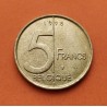 BELGICA 5 FRANCOS 1998 ALBERT II ROI BELGIQUE KM.189 MONEDA DE LATON EBC- Belgium PRE-EURO COIN