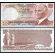 TURQUIA 20 LIRAS 1970 MIMAR SINAN y GRANDES ESTATUAS Pick 187B BILLETE SC TURKEY UNC BANKNOTE LIRASI