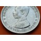 @RARA@ TAILANDIA 1 BAHT 1882 a 1900 KING RAMA V SIAM KM 34 @LONG TAIL@ MONEDA DE PLATA MBC++ Thailand silver