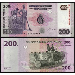CONGO 500 FRANCOS ND 1991 PICK 8D SC AFRICA Republic Francs