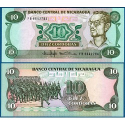 NICARAGUA 10 CORDOBAS 1985 MILICIAS POPULARES SANDINISTAS Pick 151 BILLETE SC BANKNOTE UNC