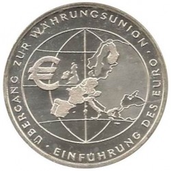 ALEMANIA 10 EUROS 2002 Ceca F MONEDA DE PLATA SC SILVER EURO COIN UNION EUROPEA