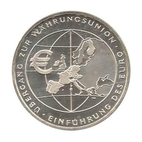 ALEMANIA 10 EUROS 2002 Ceca F MONEDA DE PLATA SC SILVER EURO COIN UNION EUROPEA