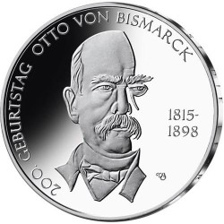 . ALEMANIA 10€ EUROS 2015 Ceca A OTTO VON BISMARCK Nickel SC