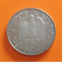 ALEMANIA 10 EUROS 2013 Ceca F GEORGE BUCHNER MONEDA DE NICKEL SC BRD euro coin