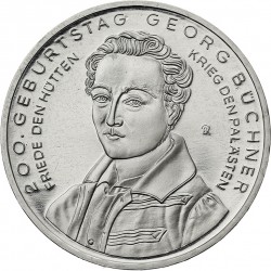 ALEMANIA 10 EUROS 2013 Ceca F NICKEL SC GEORGE BUCHNER