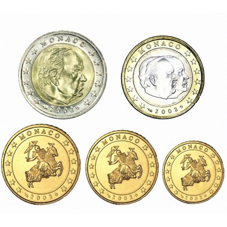 MONEDAS EURO 2002 SC 10+20+50 CENTIMOS + 1 EURO + 2