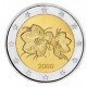 @ESCASA@ FINLANDIA 2 EUROS 2000 FLORES MONEDA BIMETALICA SC Finnland Euro coin