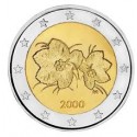 @ESCASA@ FINLANDIA 2 EUROS 2000 FLORES MONEDA BIMETALICA SC Finnland Euro coin