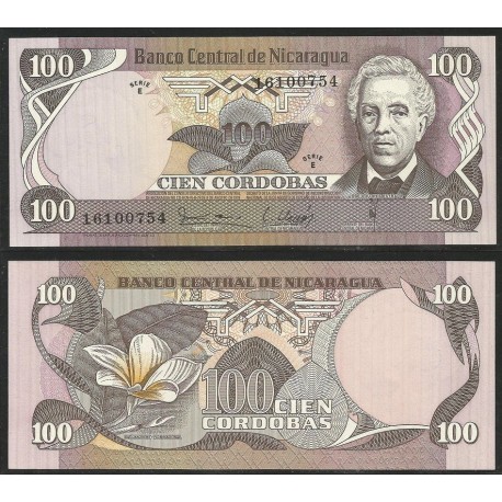 NICARAGUA 100 CORDOBAS 1979 JOSE DOLORES ESTRADA Pick 137 BILLETE SC @ESCASO@ UNC BANKNOTE