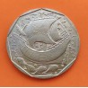 PORTUGAL 50 ESCUDOS 1989 CARABELA y ESCUDO KM.636 MONEDA DE NICKEL SC- REPUBLICA PORTUGUESA coin