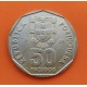 PORTUGAL 50 ESCUDOS 1989 CARABELA y ESCUDO KM.636 MONEDA DE NICKEL SC- REPUBLICA PORTUGUESA coin