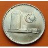 MALASIA 50 SEN 1977 RASCACIELOS y VALOR KM.5 MONEDA DE NICKEL MBC Malaysia