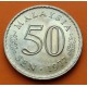 MALASIA 50 SEN 1977 RASCACIELOS y VALOR KM.5 MONEDA DE NICKEL MBC Malaysia