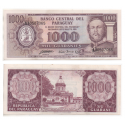 PARAGUAY 1000 GUARANIES 1952 MARISCAL FRANCISCO SOLANO @ESCASO@ Pick 201B BILLETE SC UNC BANKNOTE