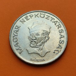 HUNGRIA 20 FORINT 1989 BP PERSONAJE y VALOR KM.630 MONEDA DE NICKEL EBC/SC Hungary