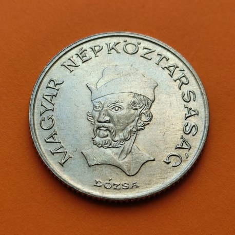 HUNGRIA 20 FORINT 1989 BP PERSONAJE y VALOR KM.630 MONEDA DE NICKEL EBC/SC Hungary
