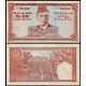 PAKISTAN 5 RUPIAS 1972 1975 MOHAMMED ALI JINNAH PAISAJE Pick 20 B BILLETE SC @AGUJEROS DE GRAPA@ 5 Rupees