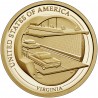 . ESTADOS UNIDOS 1 DOLAR 2021 D AMERICAN INNOVATION 11ª moneda CHESAPEAKE BAY BRIDGE TUNNEL Virginia LATON SC