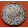 ALEMANIA 2 MARCOS 1951 G AGUILA y VALOR KM.111 MONEDA DE NICKEL MBC @RARA@ Germany Federal Republic 2 Marks 1951