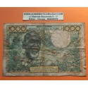 SENEGAL1000 FRANCOS 1970 JEFE TRIBAL Letra K Pick 703.CIRCULADOSENEGAL @RARO@ West African States