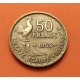 FRANCIA 50 FRANCOS 1952 GALLO y DAMA Tipo GUIRAUD KM.918.1 MONEDA DE LATON MBC France 50 Francs